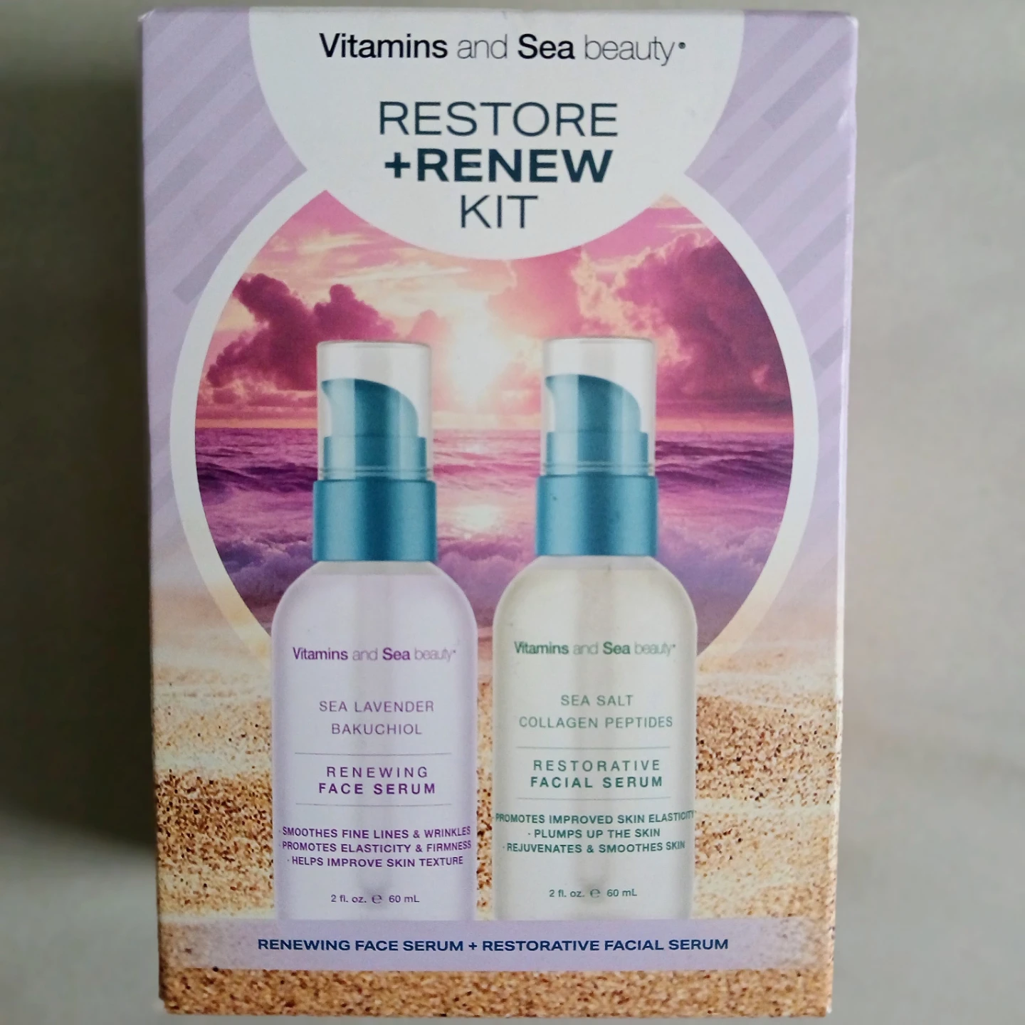 Vitamins and Sea Beauty Restore + Renew Kit - Face Serums