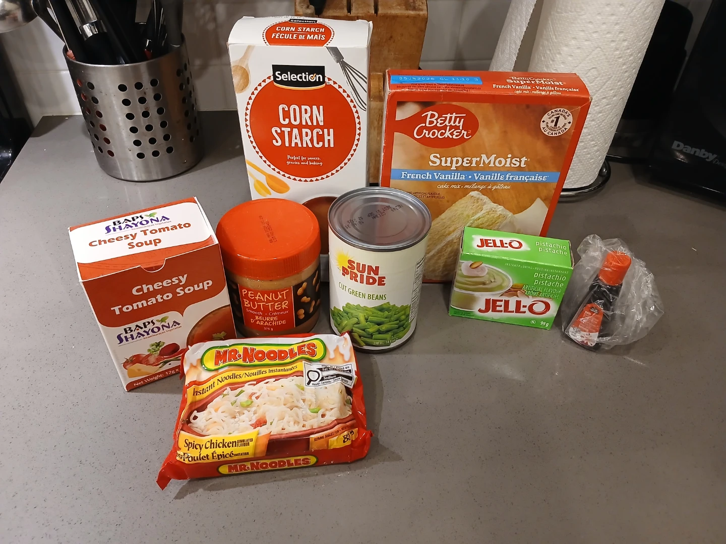 Groceries and snack