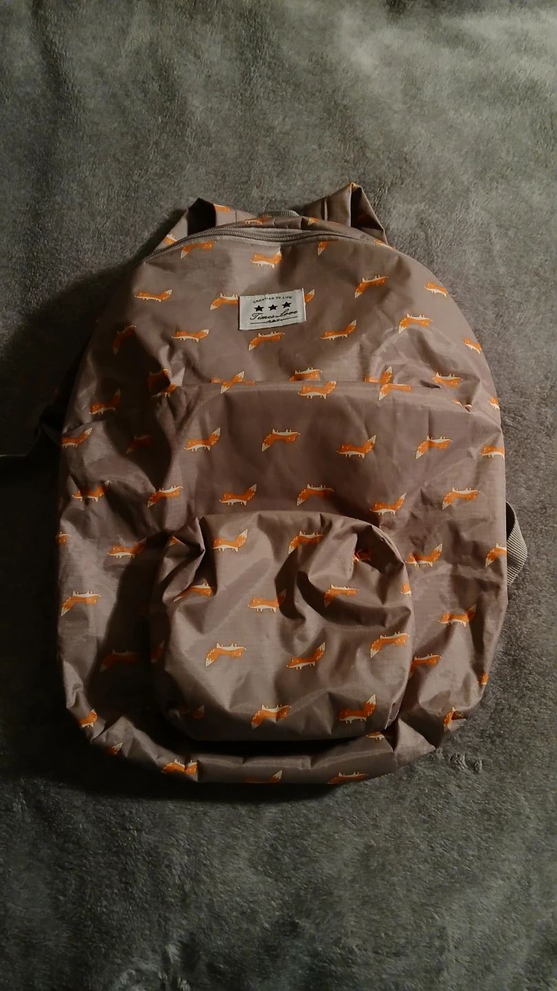 Fox Print Backpack