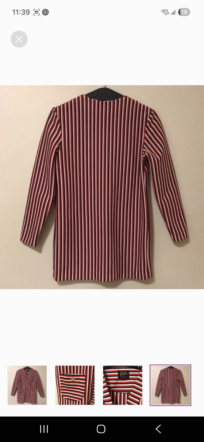 Zazie Striped Blazer Jacket - photo 3