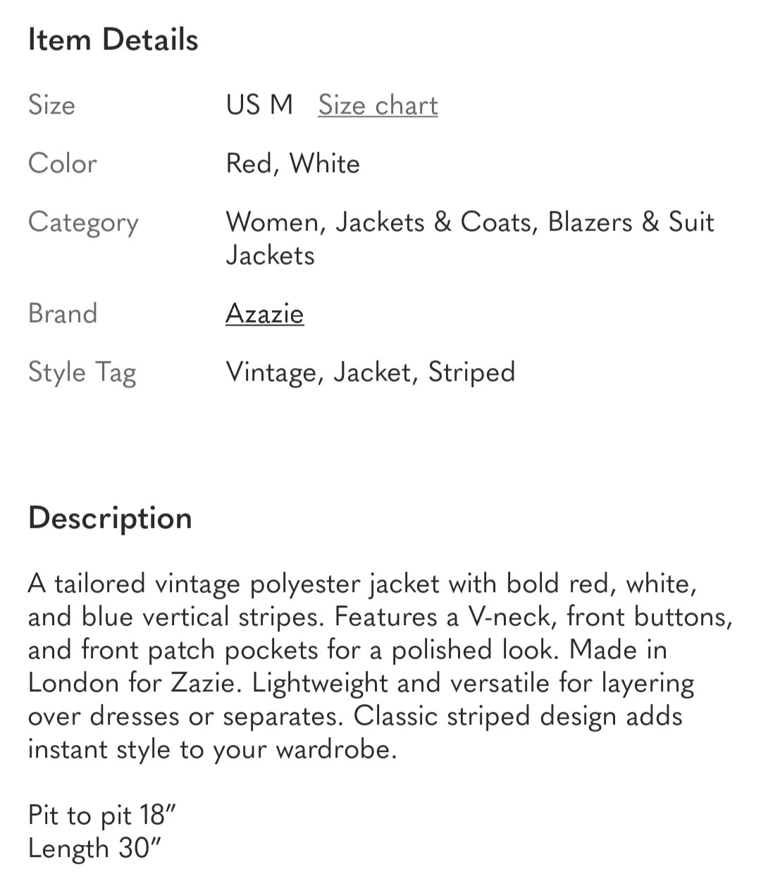 Zazie Striped Blazer Jacket - photo 4