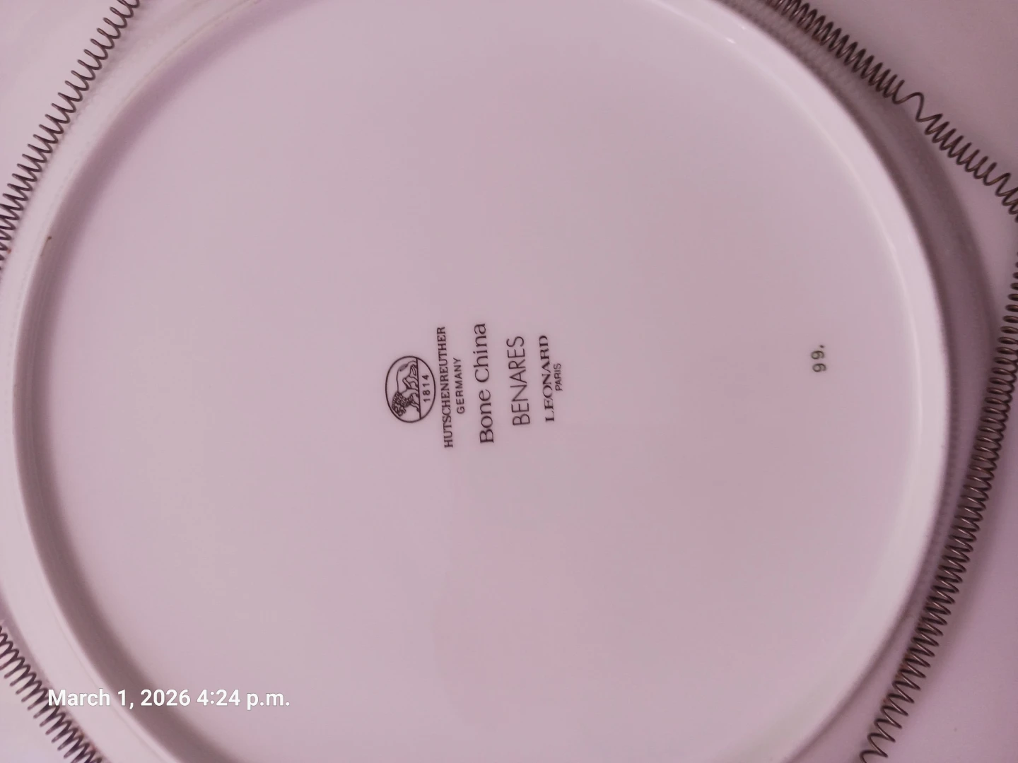 Hutschenreuther Bone China Plate - Benares - photo 3