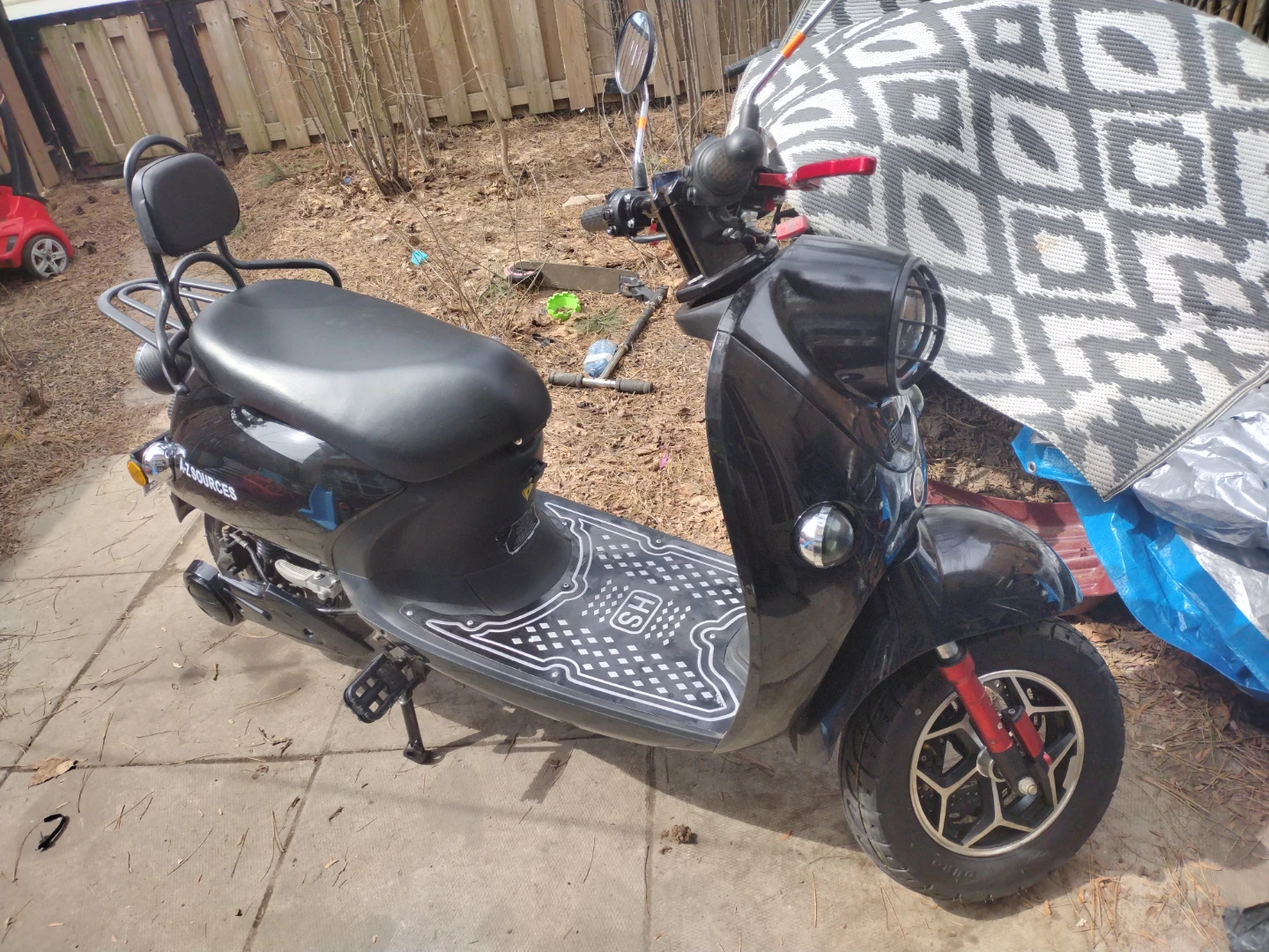E-bike Black Moped - photo 2