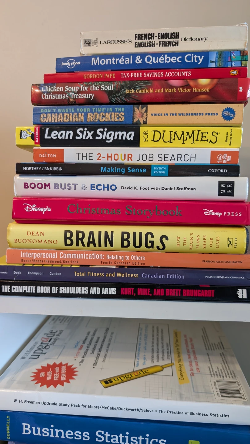 Stack of 13 Used Books - Various Topics