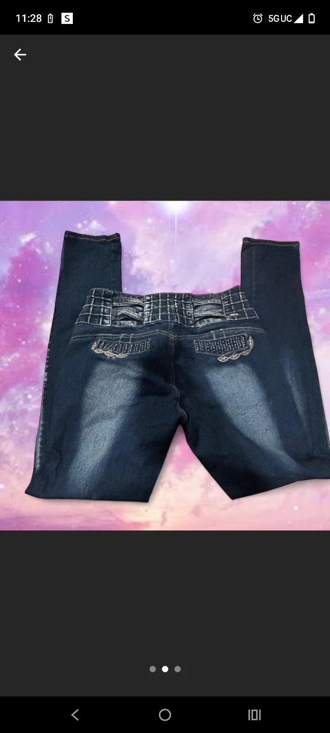 Women's Blue Denim push up  Jeans levanta pompis