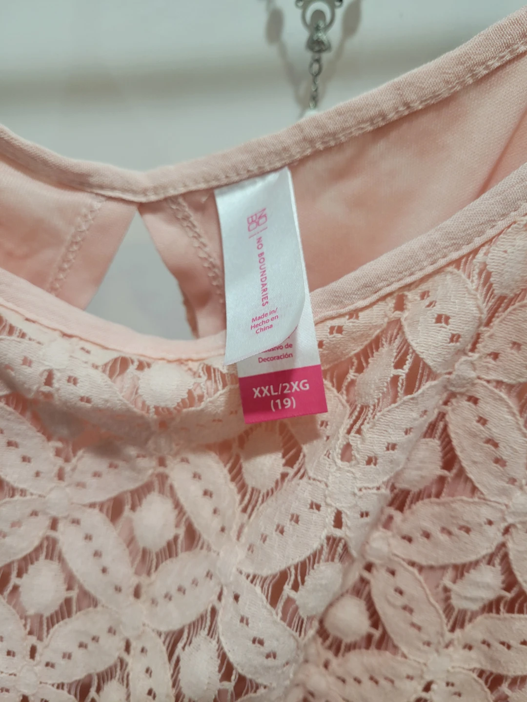 No Boundaries Pink Lace Cami Dress XXL - photo 2