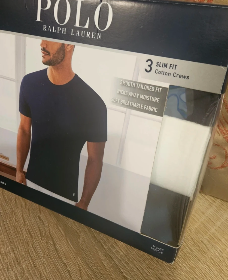 Polo Ralph Lauren Men's Slim Fit Cotton Crew T-Shirts (3-Pack) - photo 2