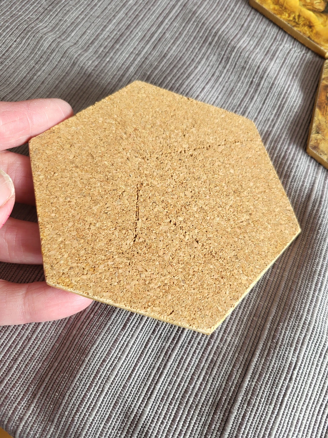 Set of 8 Hexagonal Coasters with Wildlife Designs - photo 2