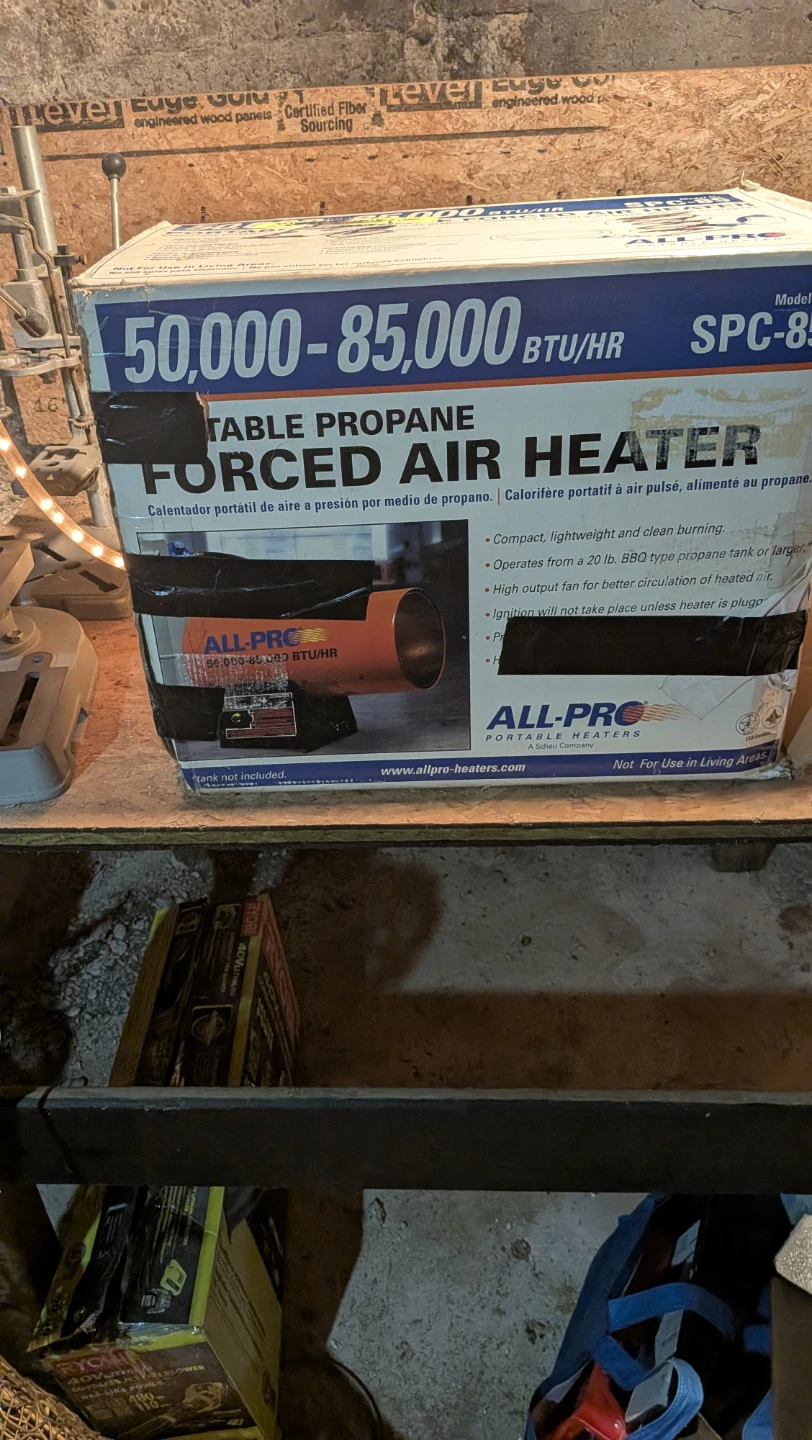 ALL-PRO 50,000 - 85,000 BTU Propane Forced Air Heater - photo 2