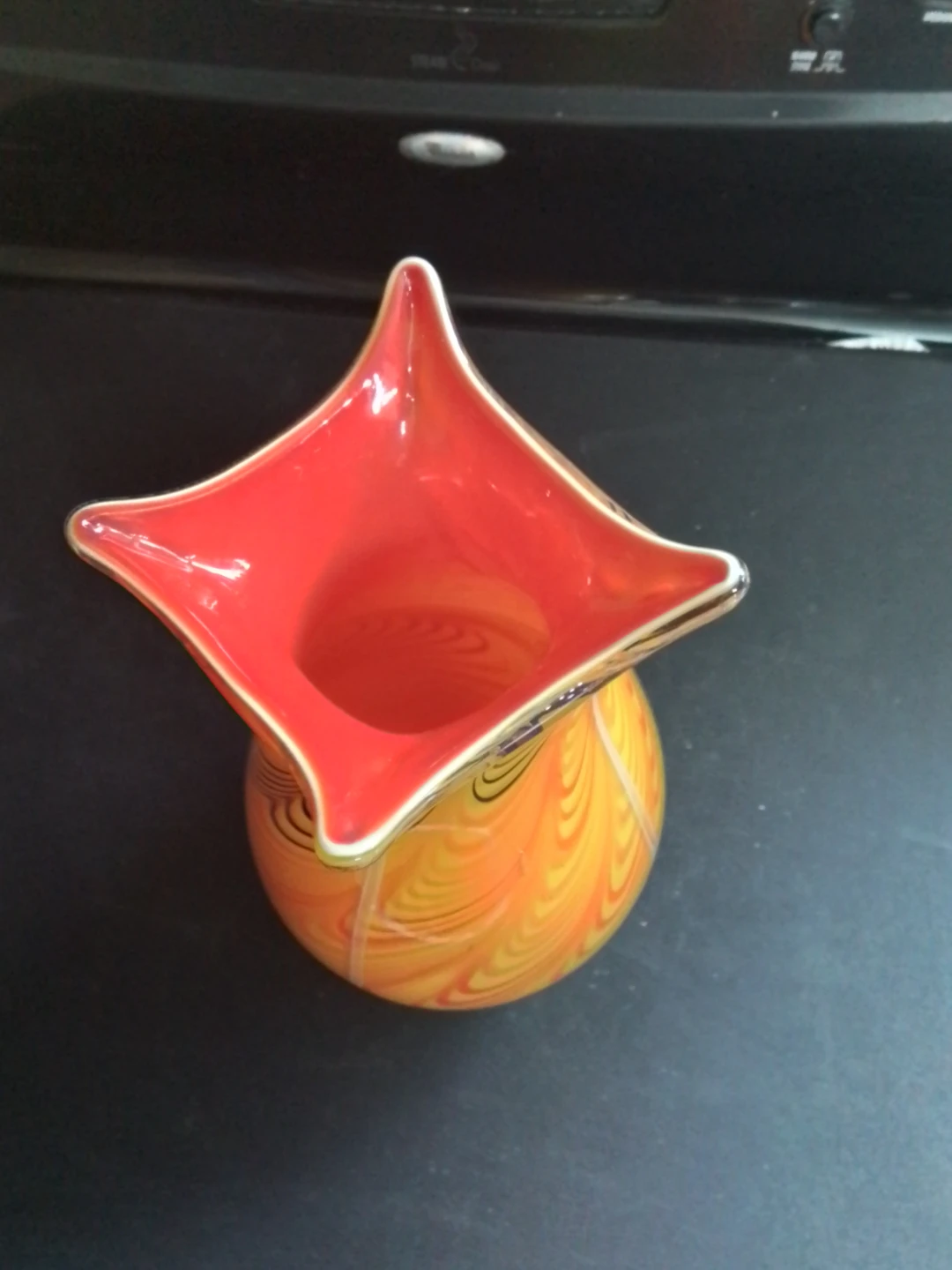 Large Murano Style Art Glass Vase 11.5” - photo 4