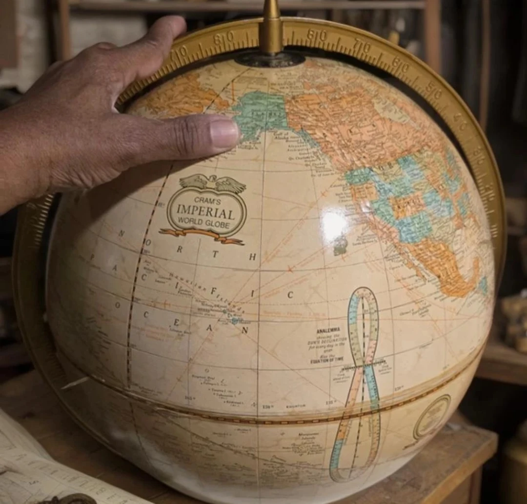 Large Imperial World Globe - photo 3