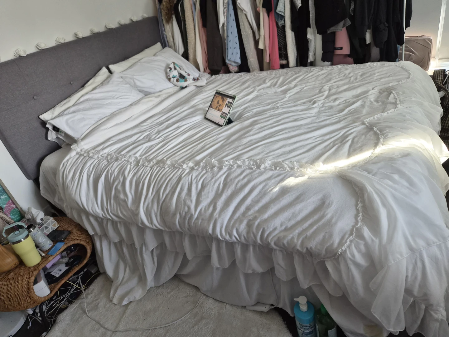Queen Grey bed