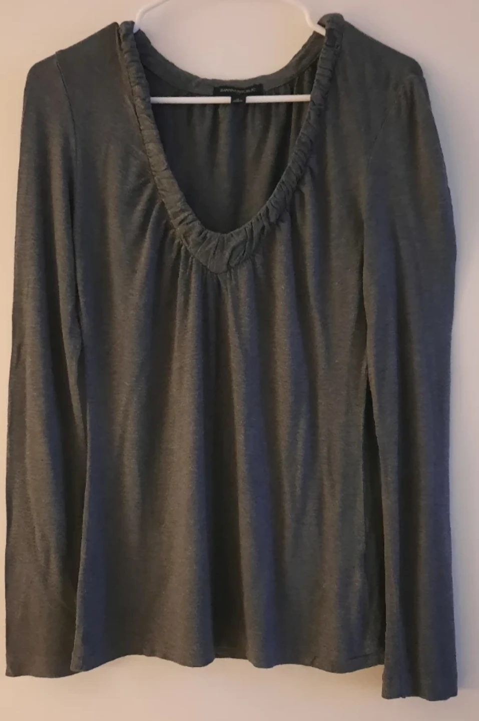 Banana Republic Grey Long Sleeve Top