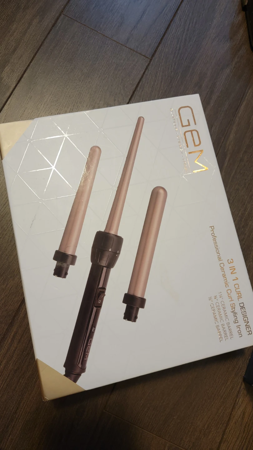 GEM Professional 3-in-1 Ceramic Curl Styling Iron