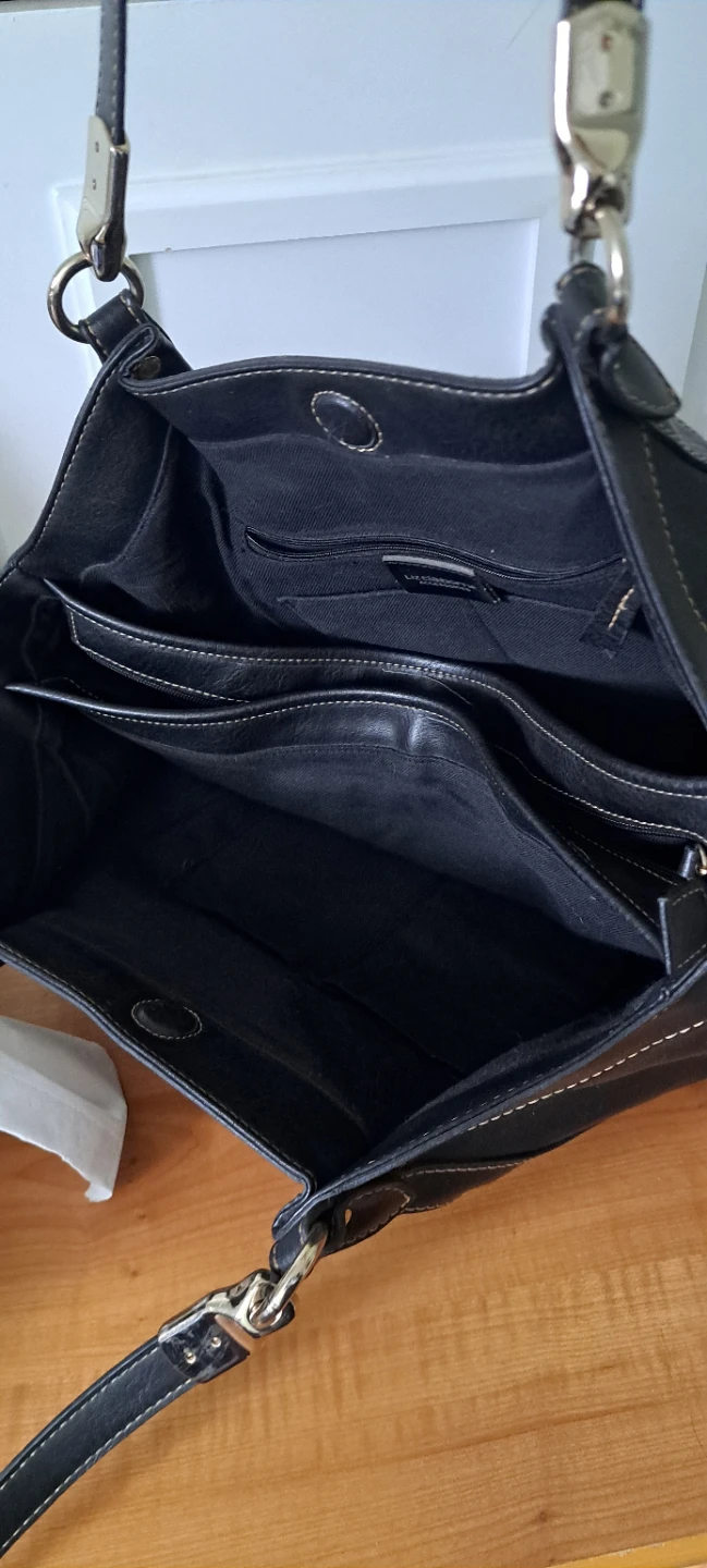 Liz Claiborne Black Faux Leather Shoulder Bag - photo 5