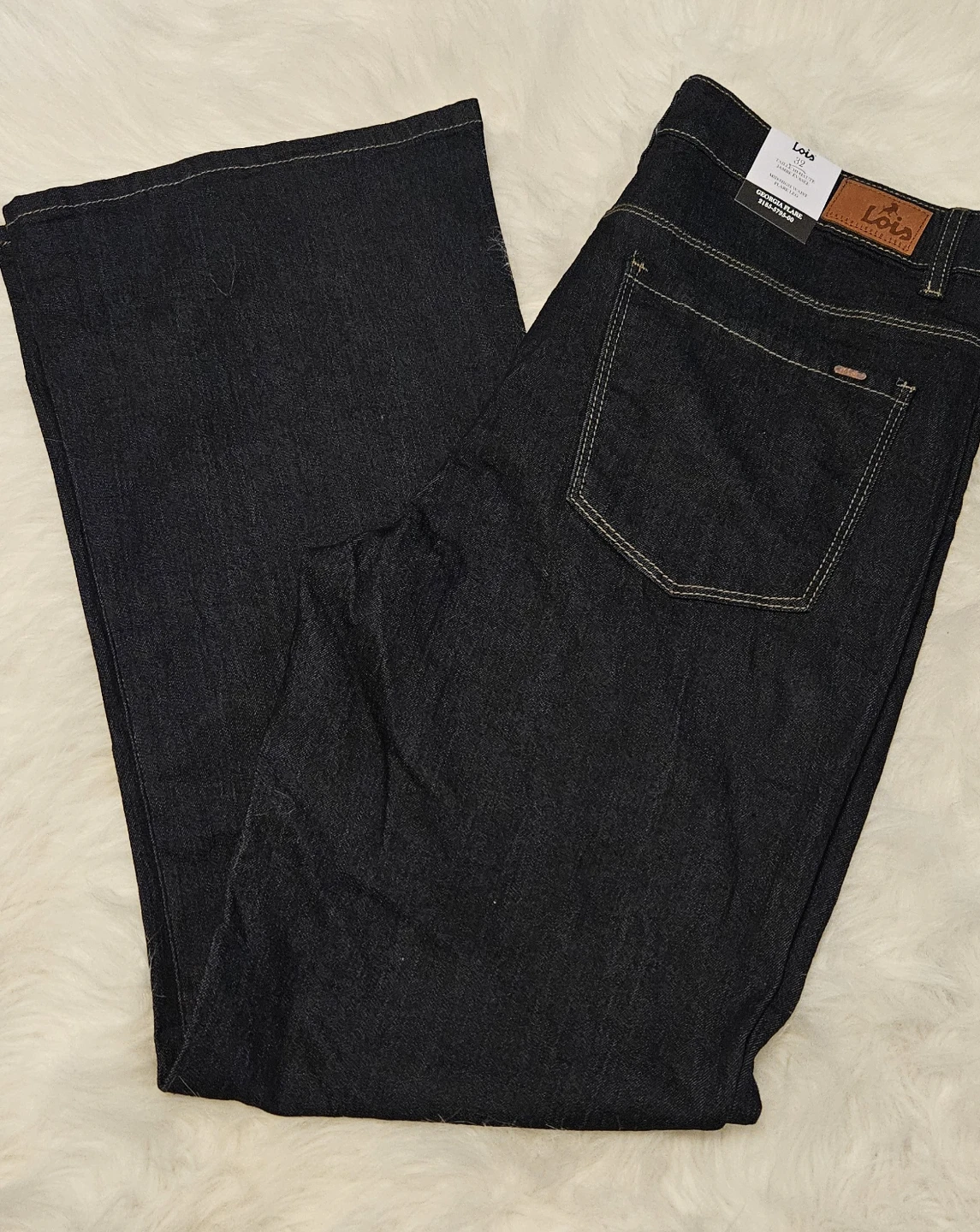 Lois Jeans Women's Dark Wash Georgia Flare Denim Pants Size 28 - photo 3