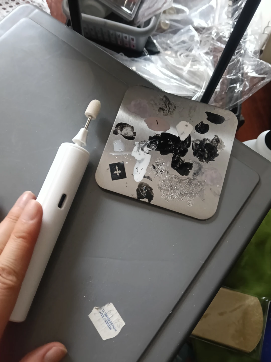 White Electric Nail Drill - photo 2