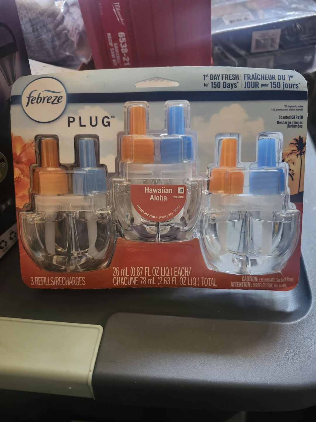 Febreze Plug Scented Oil Refills, Hawaiian Aloha, 3 Count