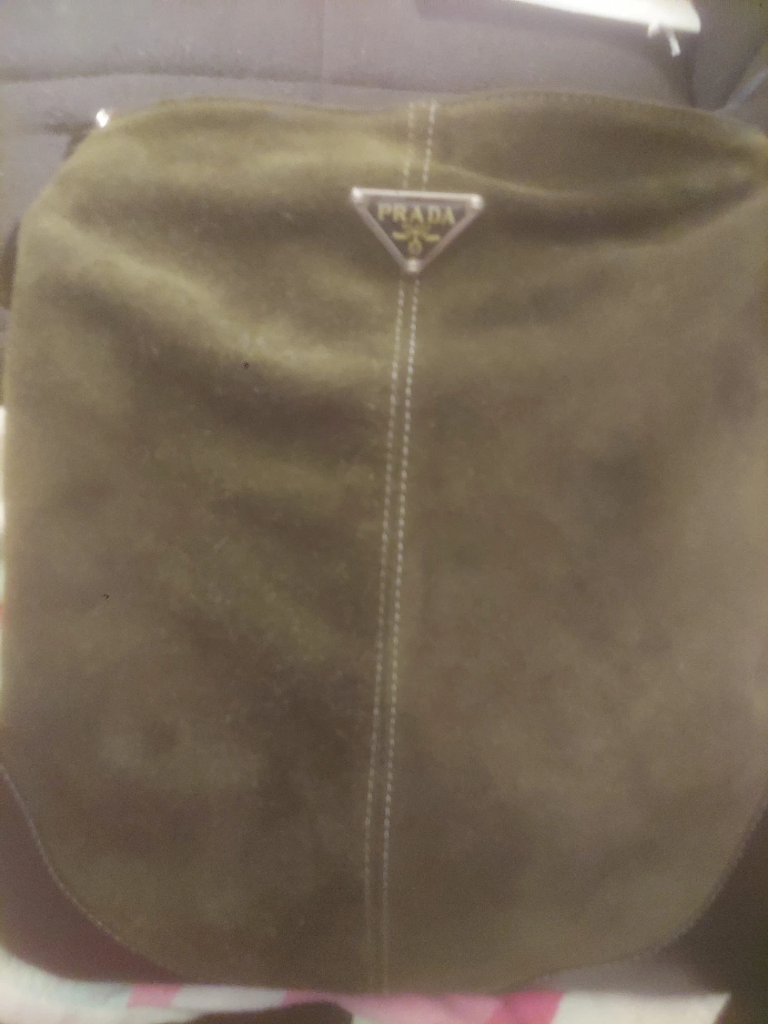 Prada Suede Shoulder Bag