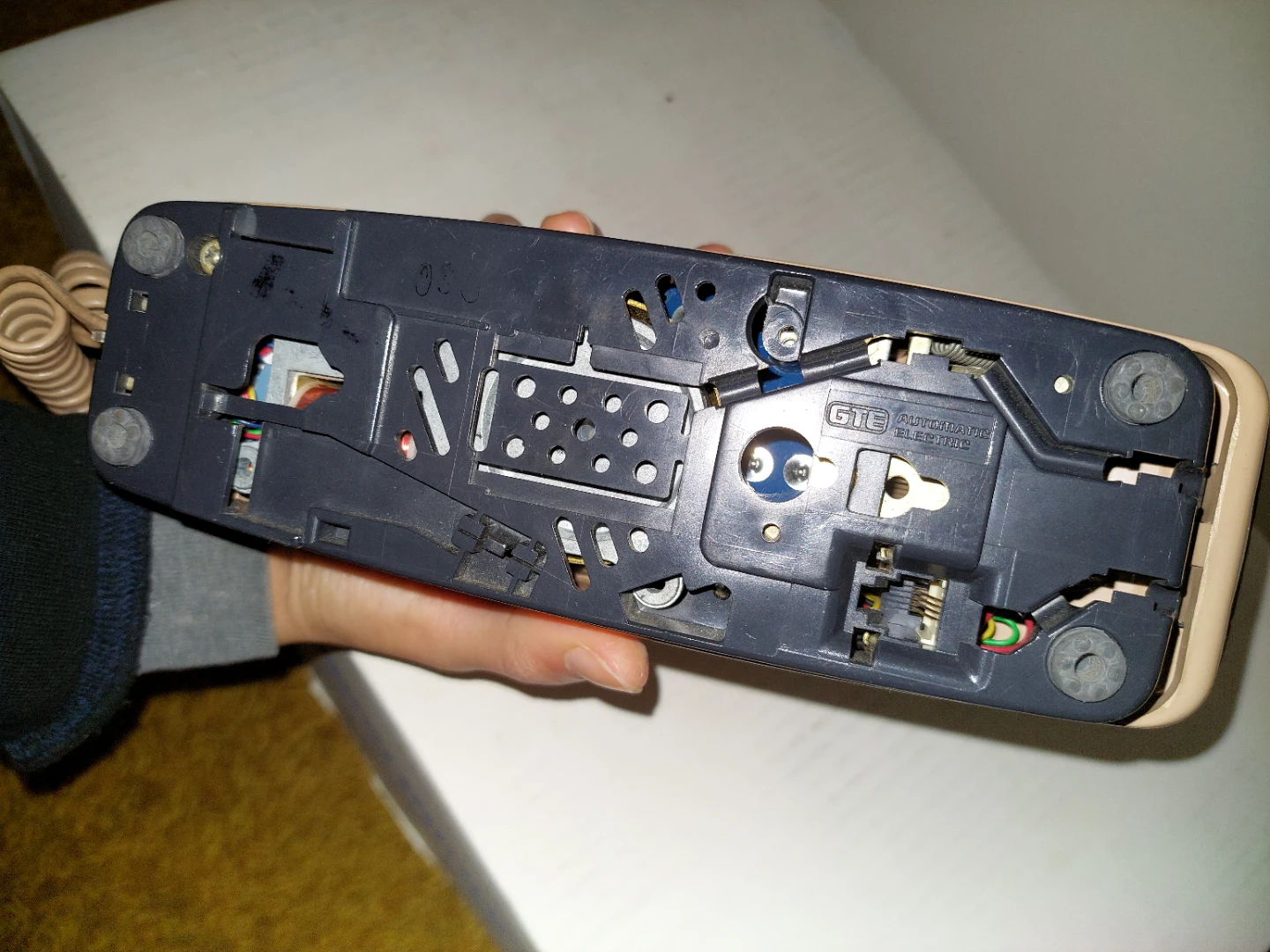 Retro Vintage Rotary Desk Phone - Beige - photo 3