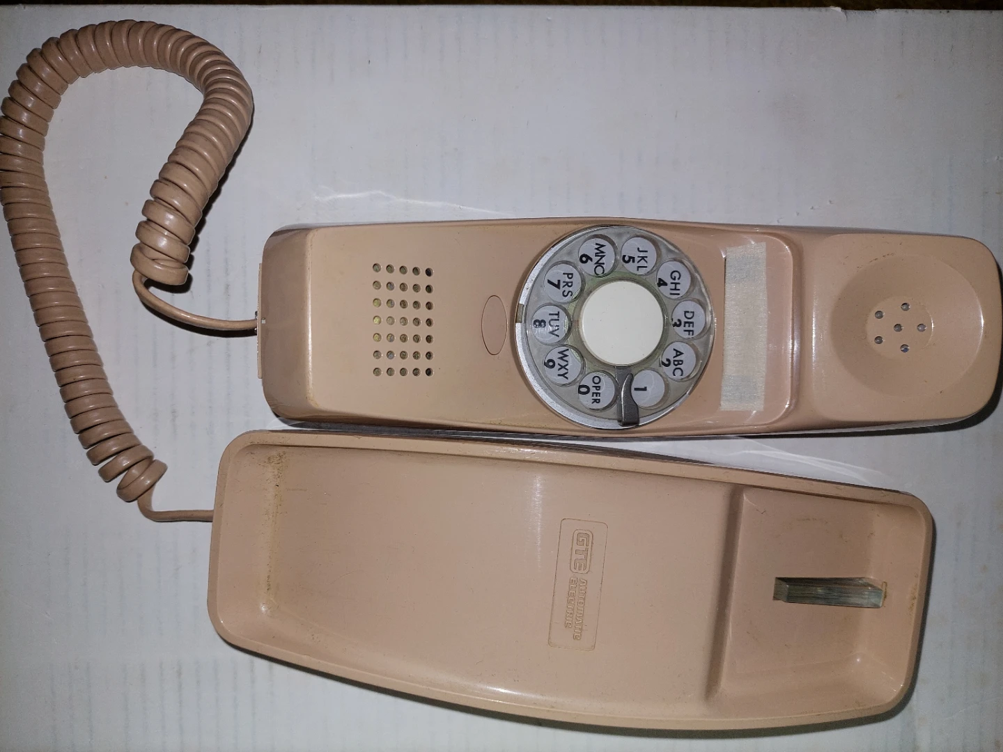 Retro Vintage Rotary Desk Phone - Beige - photo 2