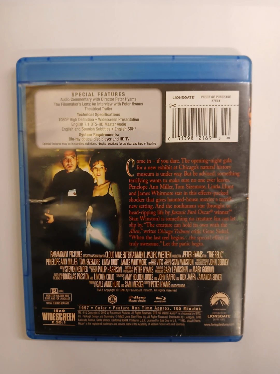 The Relic Blu-ray - photo 2