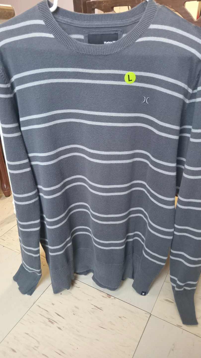 Hurley Striped Sweater Size L