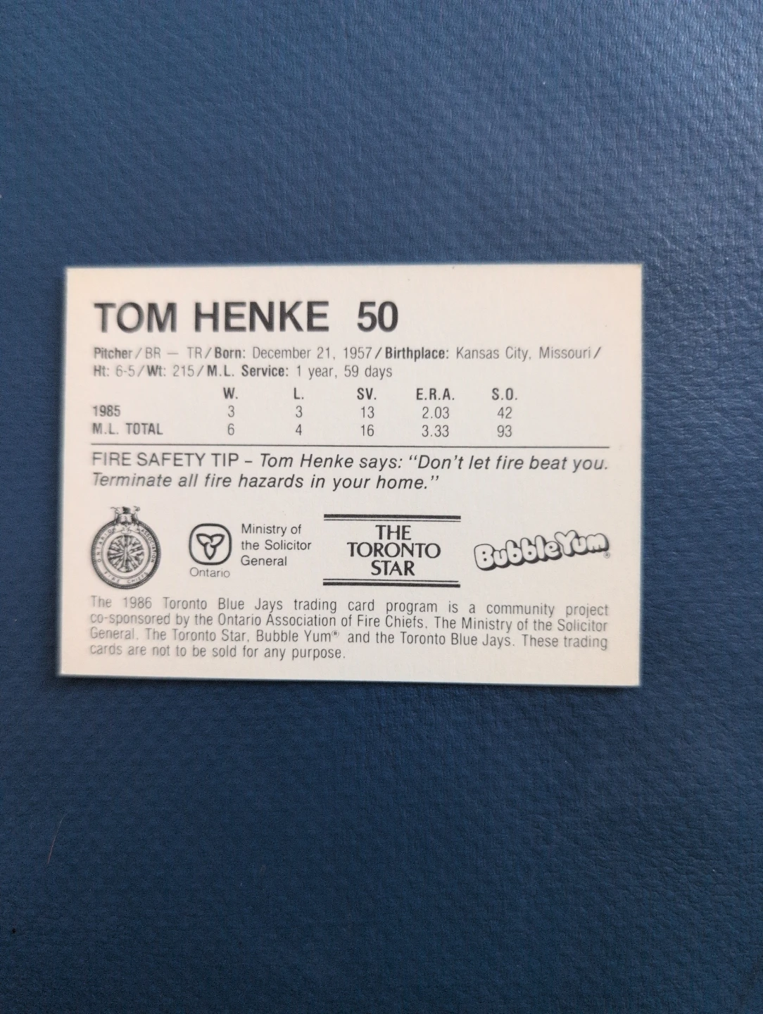 Toronto Blue Jays 1986 Trading Cards. - photo 2