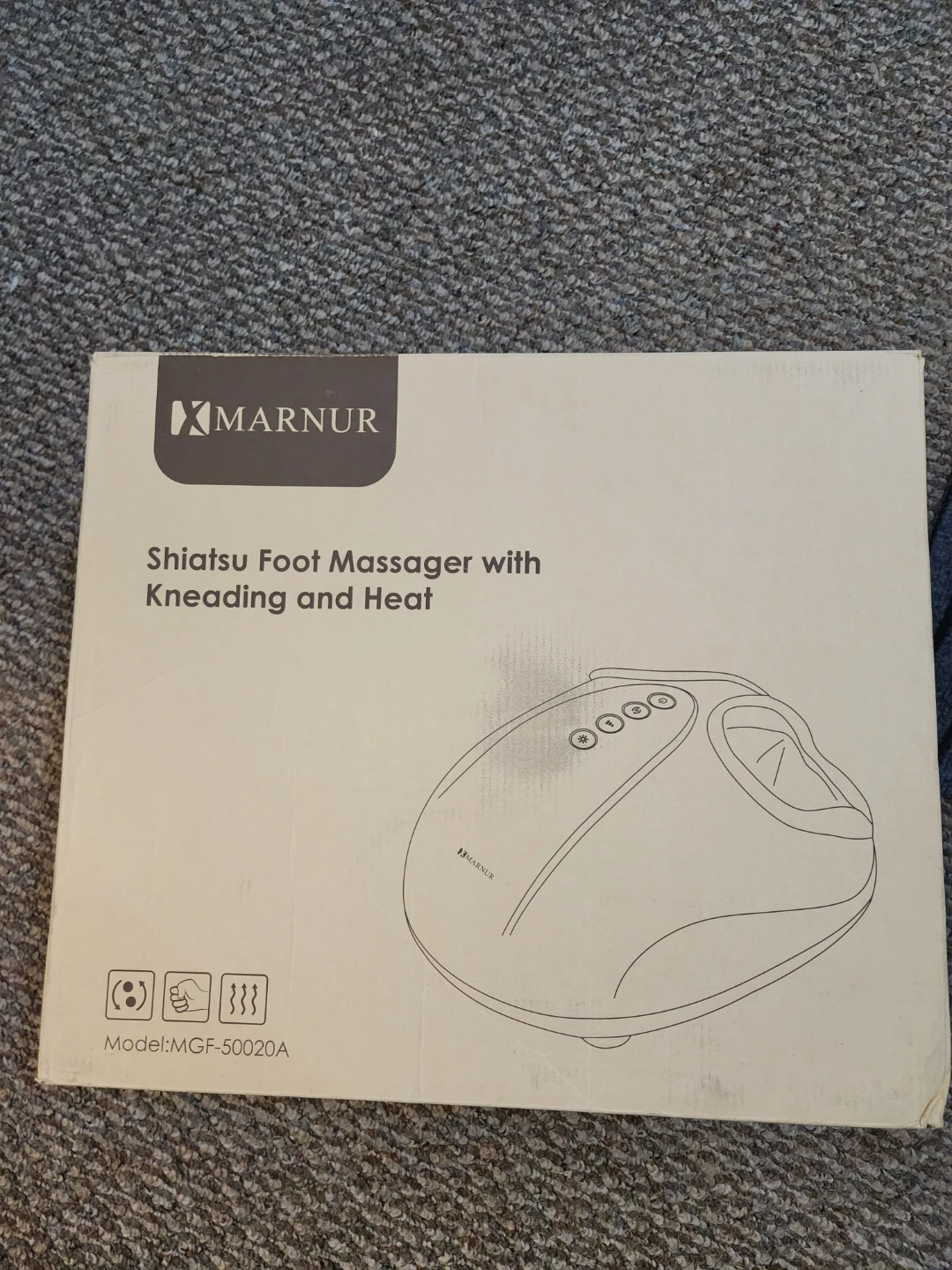 Marnur Shiatsu Foot Massager with Kneading and Heat