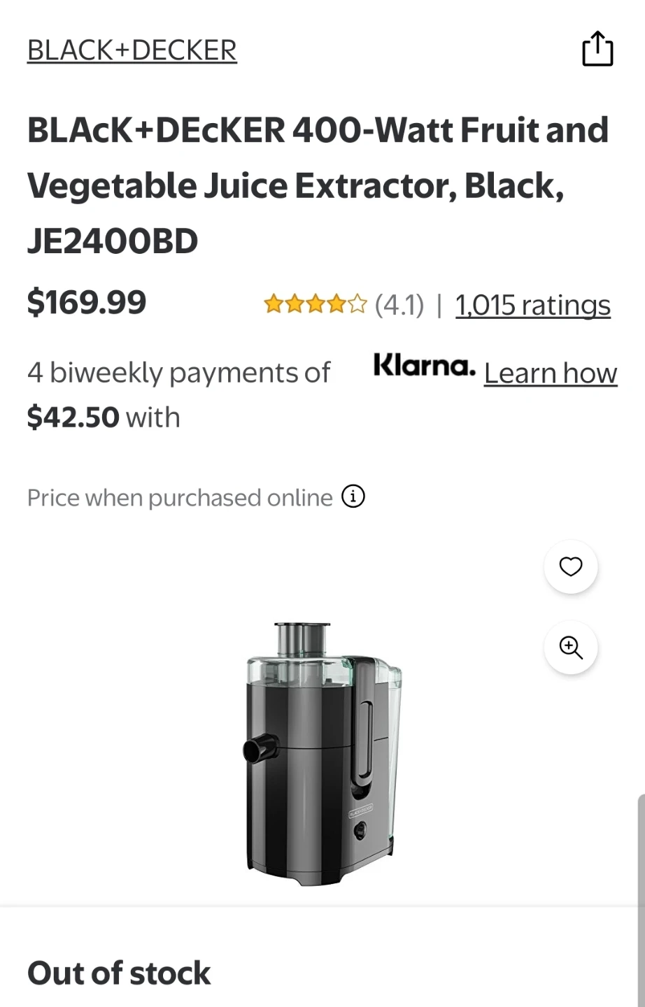BLACK+DECKER 400-Watt Juice Extractor - photo 4