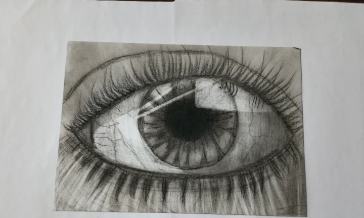 Original Hand-Drawn Eye Artwork - photo 3