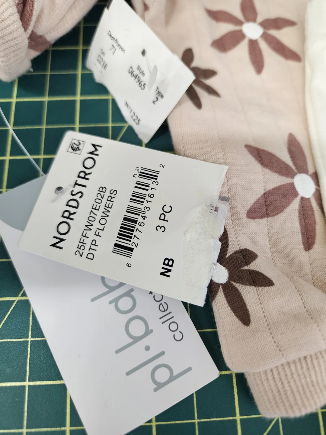 Nordstrom NB Outfit - DTP Flowers 3 PC Set - photo 2