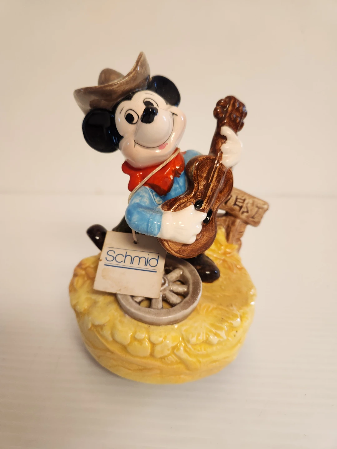 Schmid Walt Disney Mickey Mouse Ceramic Music Box