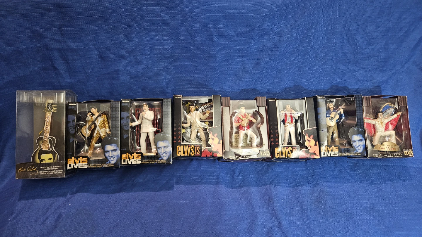 Elvis Presley Collectible Ornaments (Set of 8)