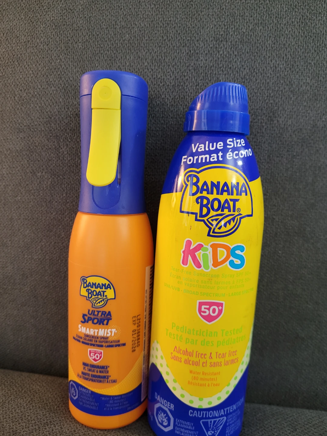 Banana Boat Kids Sunscreen Spray SPF 50 & Ultra Sport Smart Mist