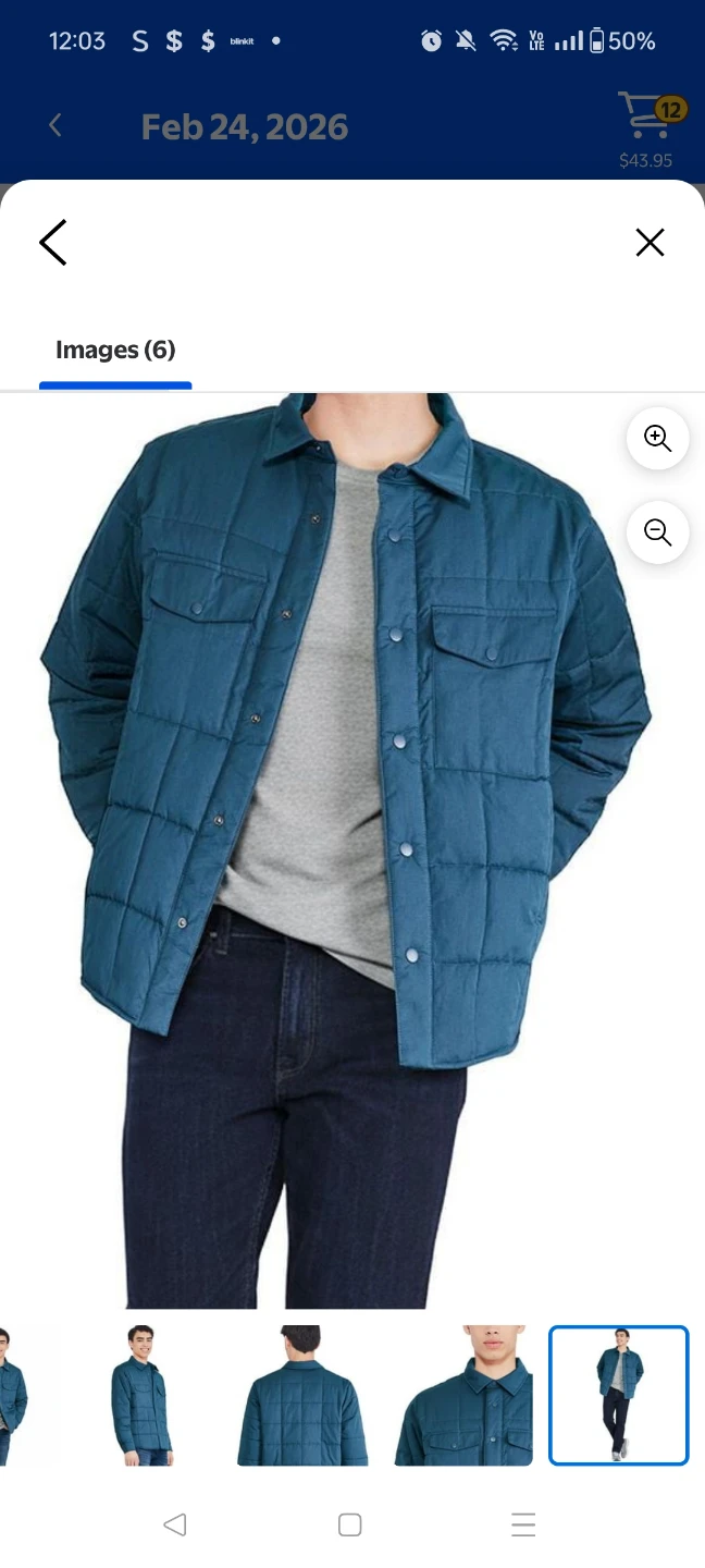 Quilted Button-Up Jacket 🧡