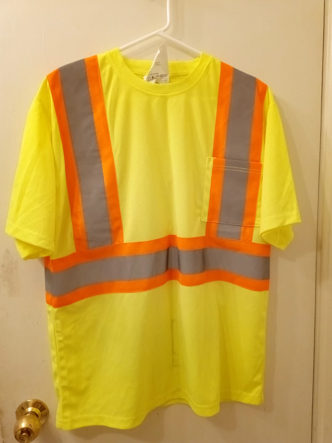 Yellow High-Visibility Work Shirt