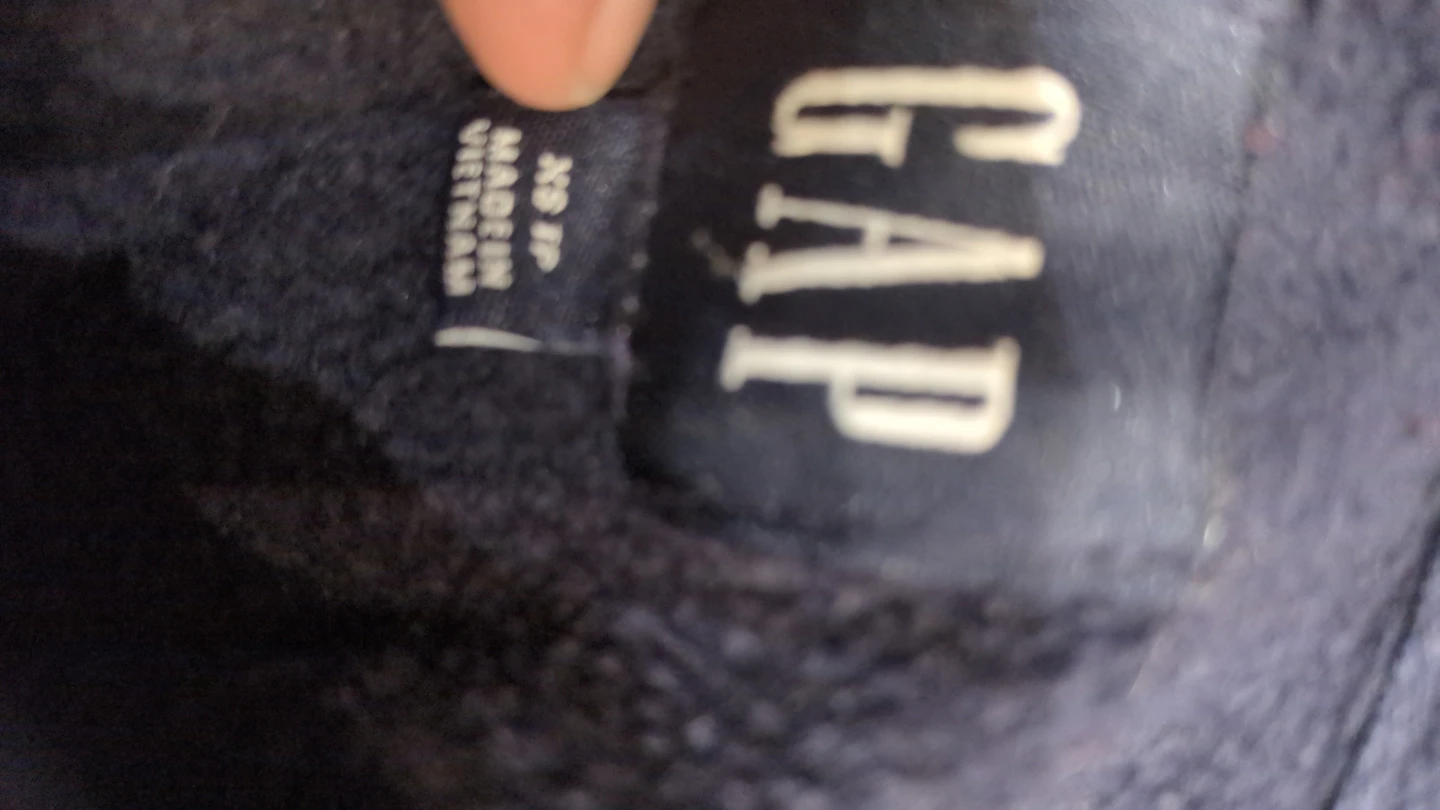 GAP Cropped Hoodie - Navy Blue - photo 3