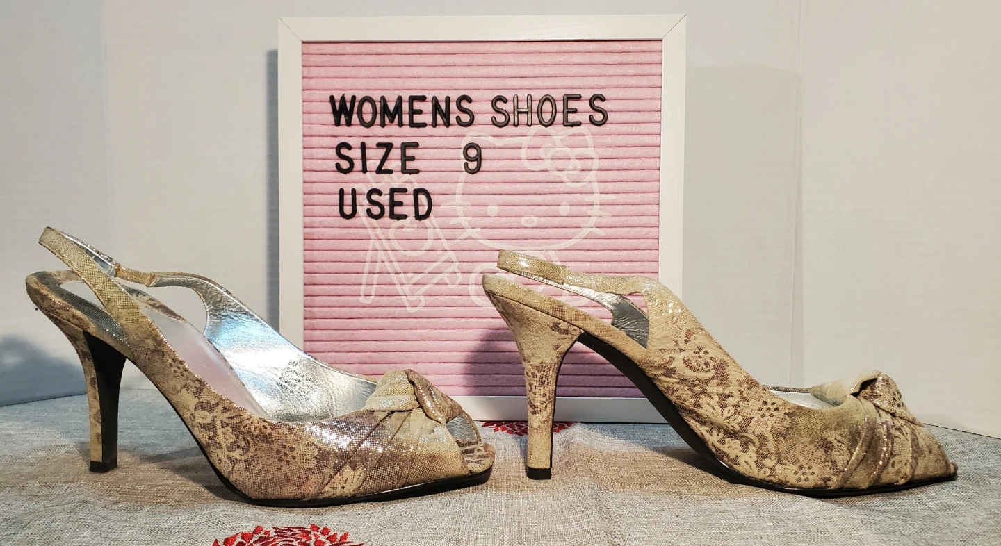 Feet First Women's Heeled Slingbacks Size 9 - photo 3