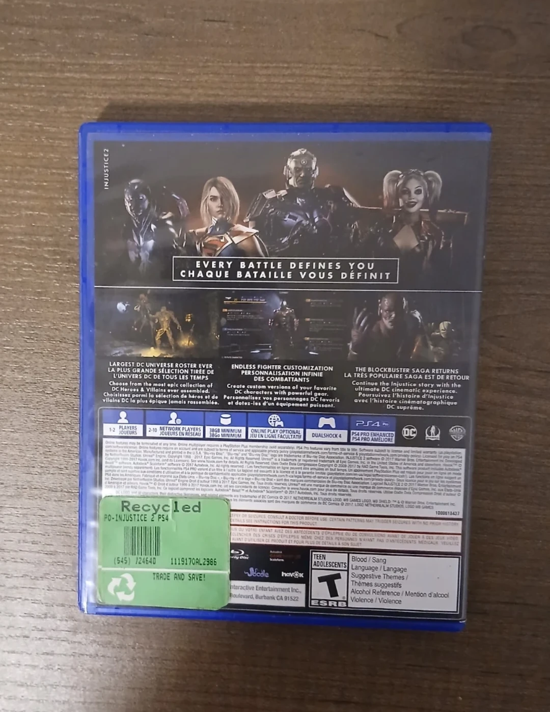 Injustice 2 PS4 Video Game - photo 3