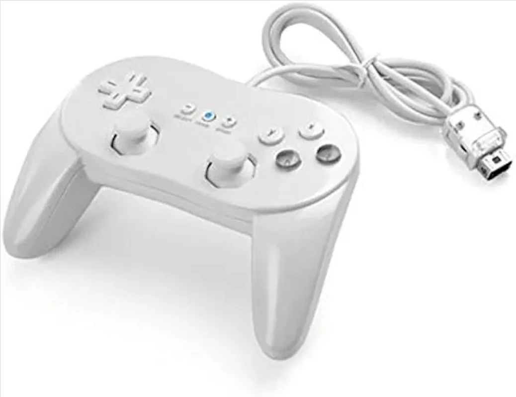 Classic Controller Pro For Nintendo Wii Wired Gamepad White - photo 2
