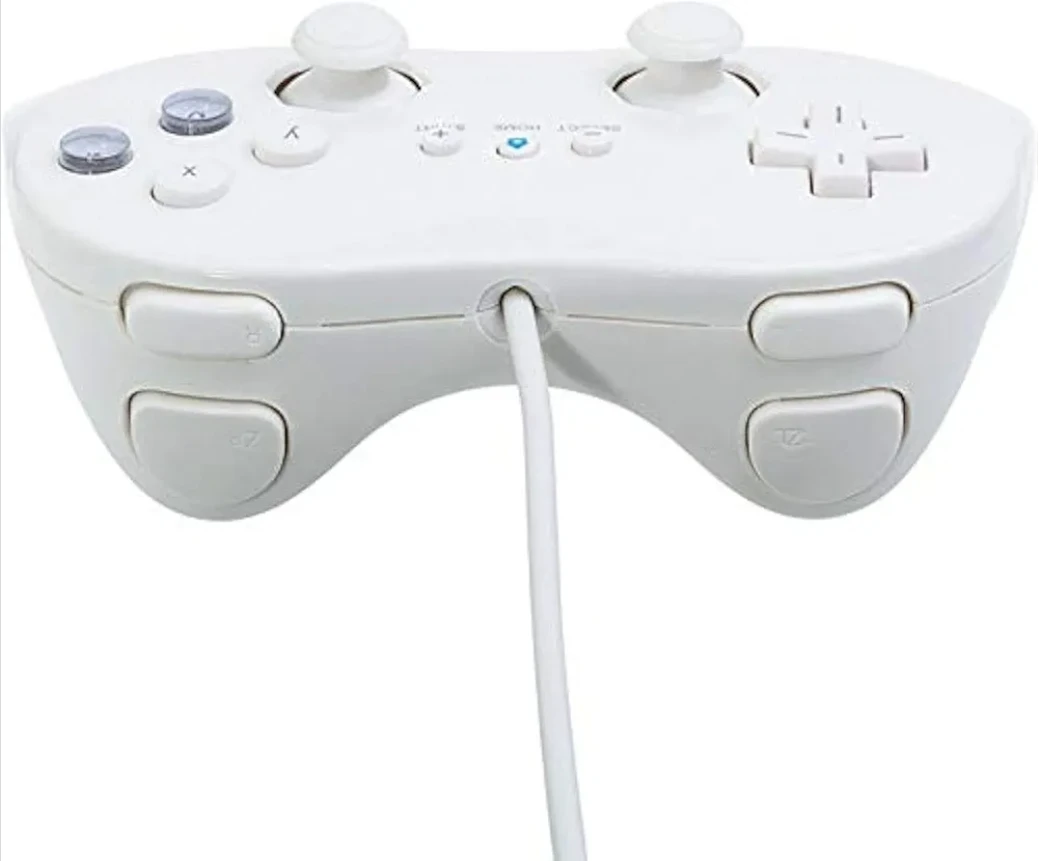 Classic Controller Pro For Nintendo Wii Wired Gamepad White - photo 3