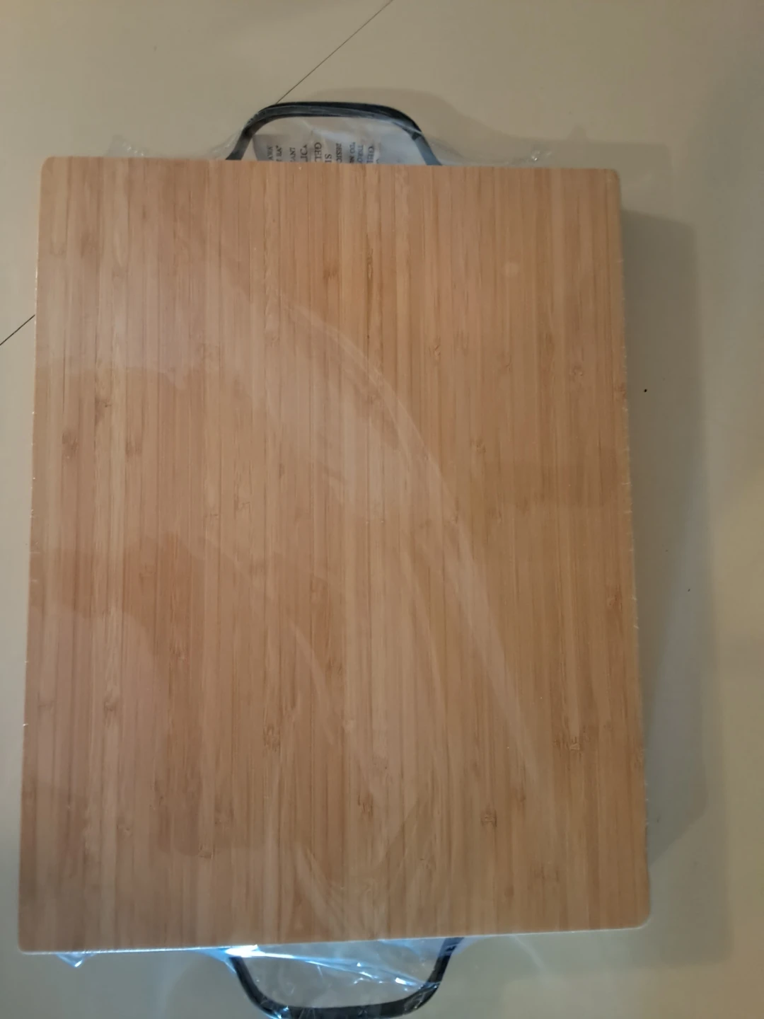 Bamboo Cutting Board with Metal Handles