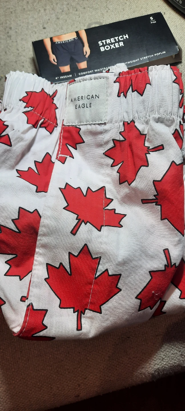 American Eagle Boxer Briefs - Size S - Canadian Maple Leaf 🥕 - photo 2