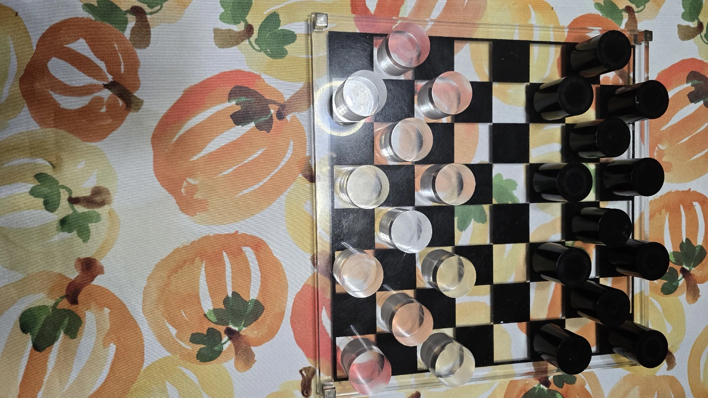 Acrylic Checkers Set