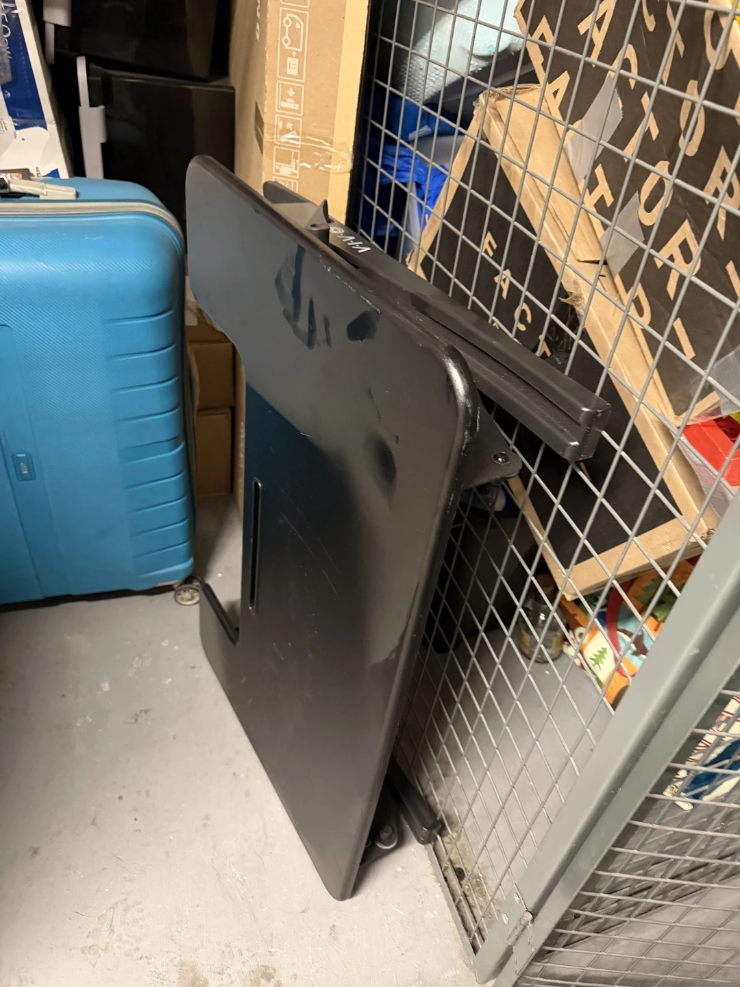 Black Adjustable Standing Desk Converter - photo 3