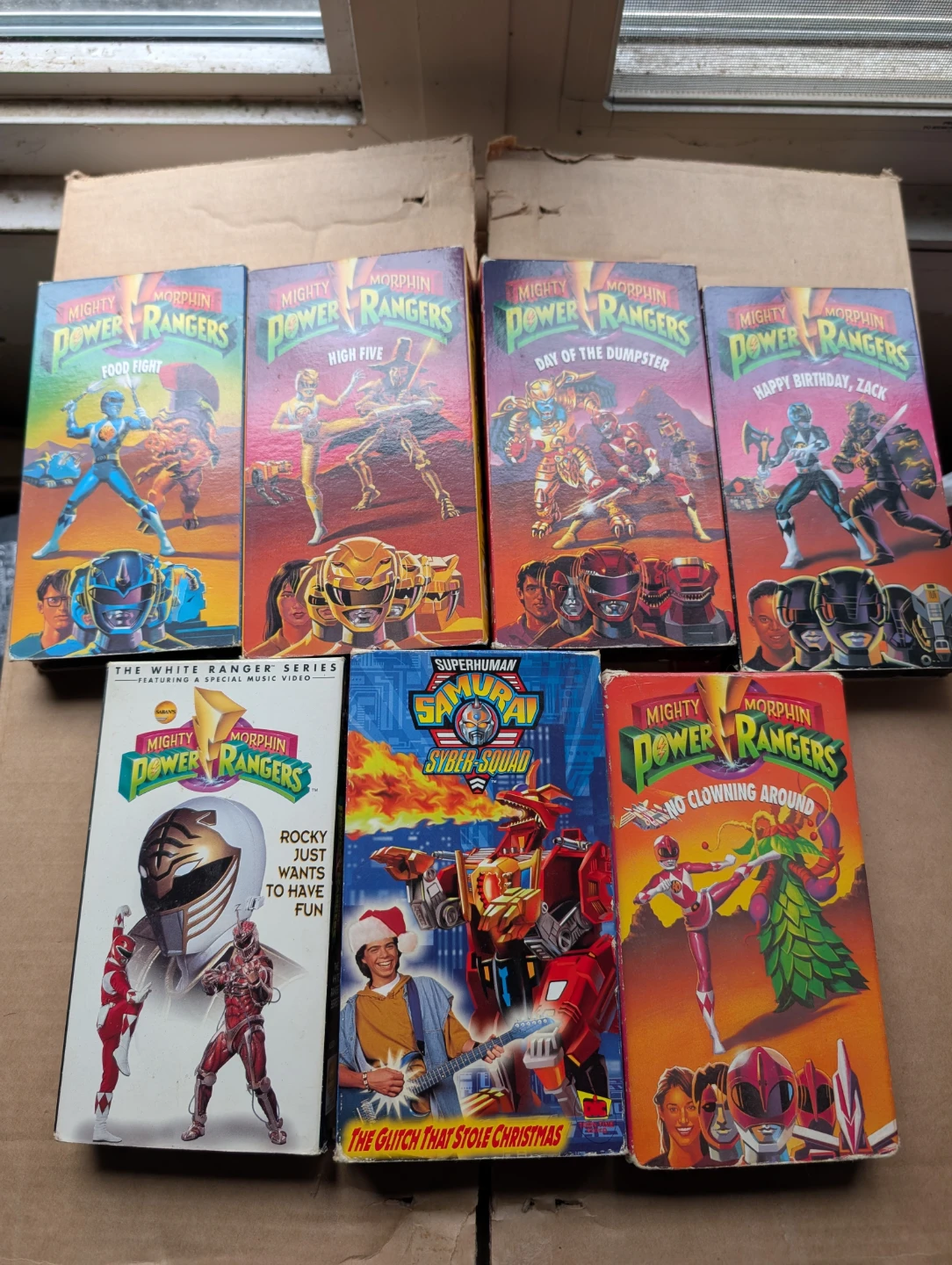 Mighty Morphin Power Rangers VHS Tapes - 7 Tapes