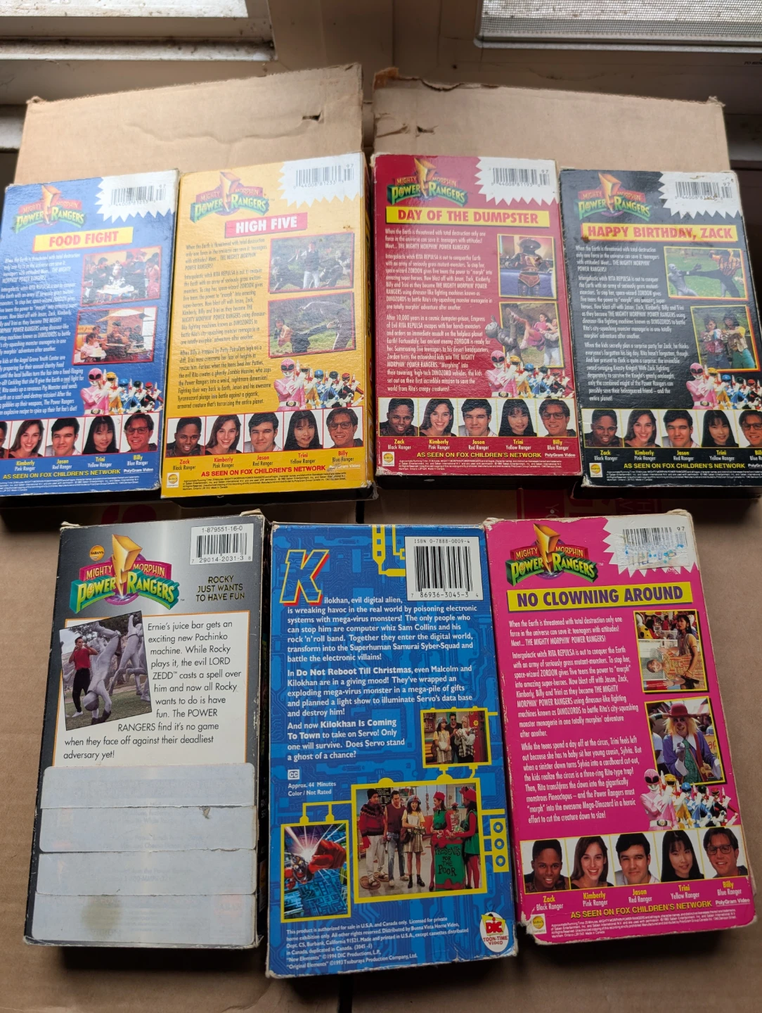 Mighty Morphin Power Rangers VHS Tapes - 7 Tapes - photo 2