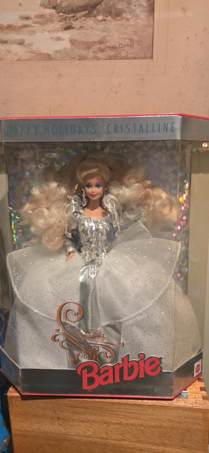 Happy Holidays Crystalline Barbie Doll