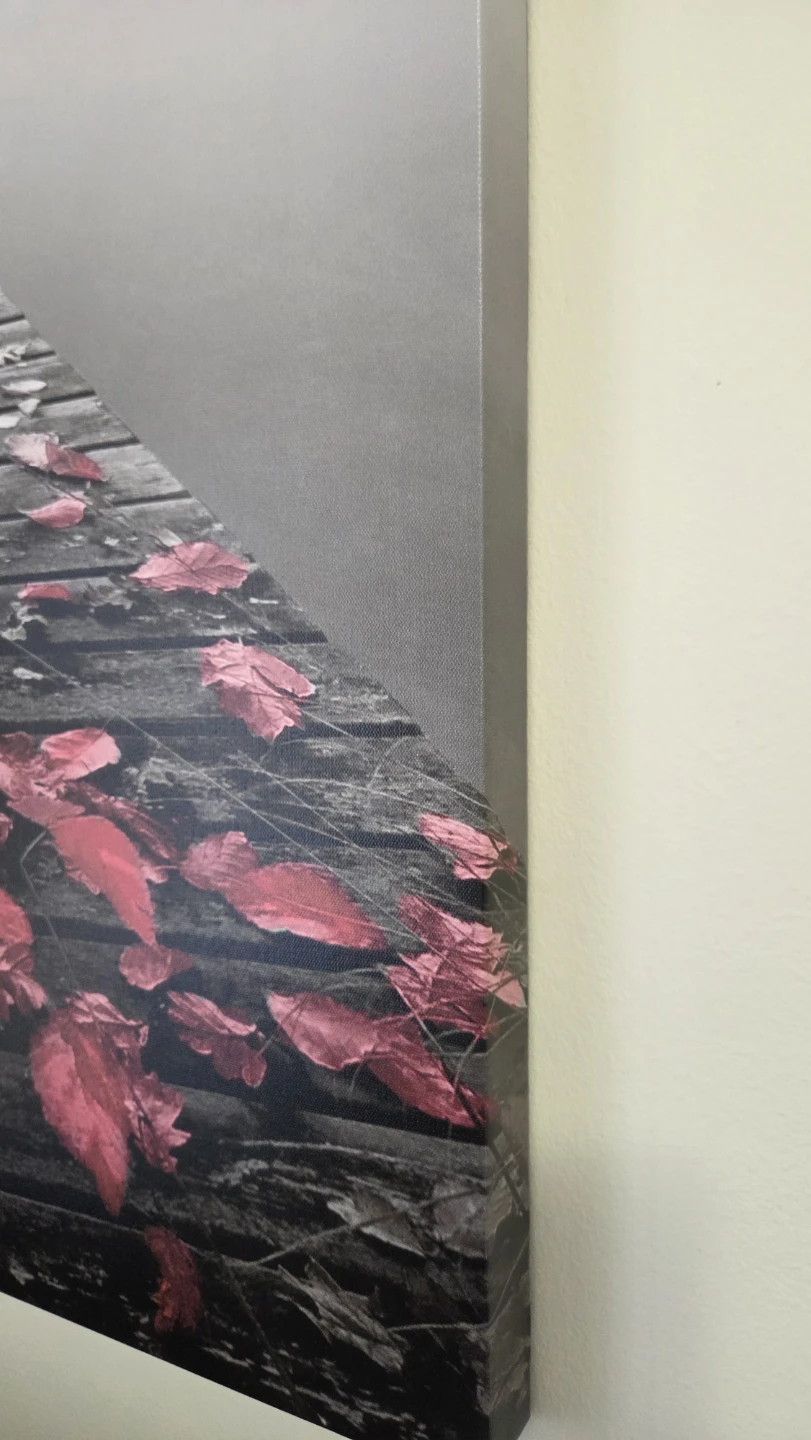 Canvas Wall Art - Dock and Red Leaves - photo 2